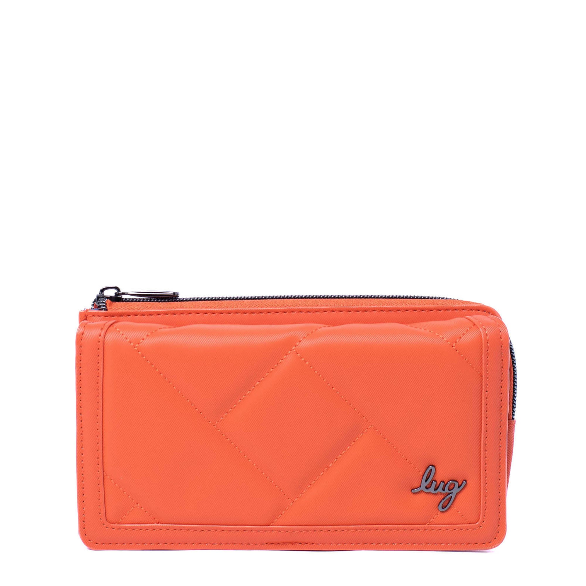 Surrey Satin Luxe VL RFID Wallet - PAPAYA - SurreySatin_PapayaSatinVL_01